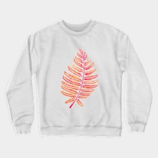 fern leaf pink Crewneck Sweatshirt